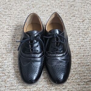 Classic Black Boy's Oxford Shoes